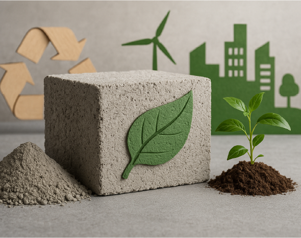 materiale da costruzione a basse emissioni di co2